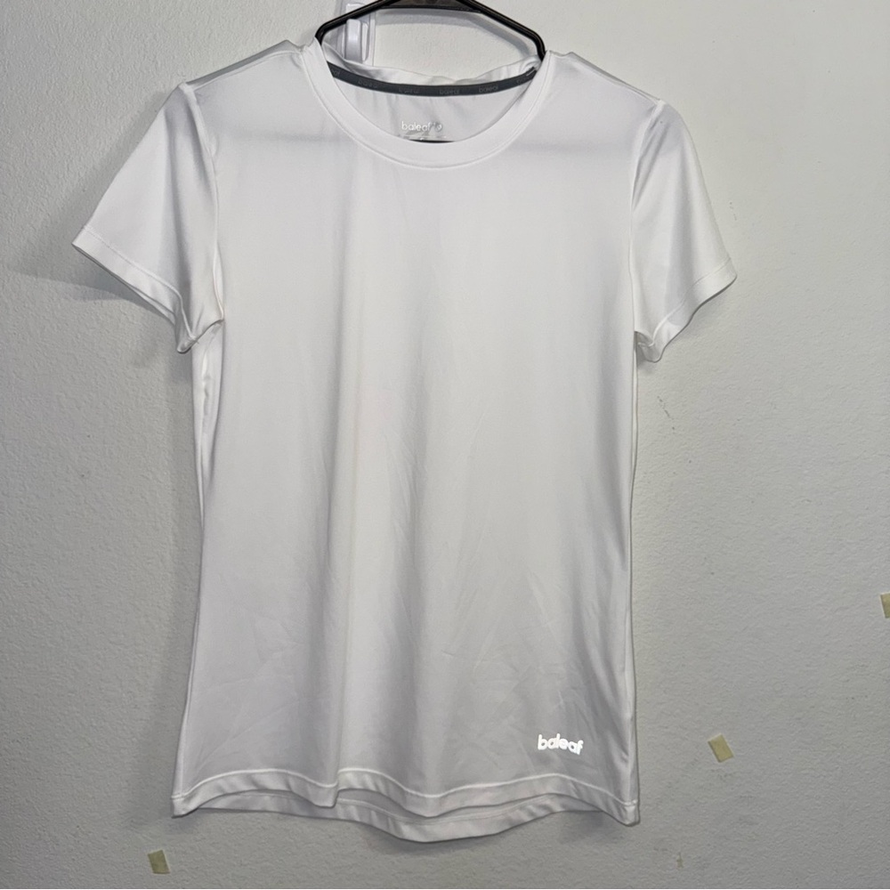 Baleaf Women's‎ White Short Sleeve Active T-Shirt Small Lightweight Running Top